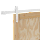 Skydedør ORKDAL 86 x 211 cm Massivt fyrretræ Natur og hvid