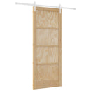 Skydedør ORKDAL 86 x 211 cm Massivt fyrretræ Natur og hvid