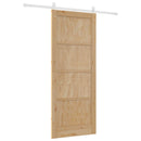 Skydedør ORKDAL 86 x 211 cm Massivt fyrretræ Natur og hvid