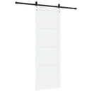 Skydedør ORKDAL 83 x 232 cm Massivt fyrretræ Hvid og sort