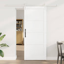 Skydedør ORKDAL 83 x 202 cm Massivt fyrretræ Hvid