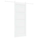 Skydedør ORKDAL 83 x 202 cm Massivt fyrretræ Hvid