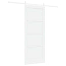 Skydedør ORKDAL 83 x 202 cm Massivt fyrretræ Hvid
