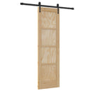 Skydedør ORKDAL 61 x 198,5 cm Massivt fyrretræ Naturfarvet