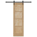Skydedør ORKDAL 61 x 198,5 cm Massivt fyrretræ Naturfarvet