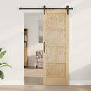 Skydedør ORKDAL 73,5 x 211 cm Massivt fyrretræ Naturfarvet