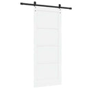 Skydedør ORKDAL 83 x 202 cm Massivt fyrretræ Hvid