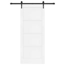 Skydedør ORKDAL 83 x 202 cm Massivt fyrretræ Hvid