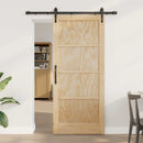 Skydedør ORKDAL 86 x 198,5 cm Massivt fyrretræ Naturfarvet