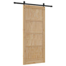 Skydedør ORKDAL 86 x 198,5 cm Massivt fyrretræ Naturfarvet