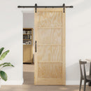 Skydedør ORKDAL 86 x 211 cm Massivt fyrretræ Naturfarvet