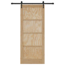 Skydedør ORKDAL 86 x 211 cm Massivt fyrretræ Naturfarvet