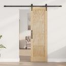 Skydedør ORKDAL 61 x 198,5 cm Massivt fyrretræ Naturfarvet