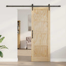 Skydedør ORKDAL 73,5 x 211 cm Massivt fyrretræ Naturfarvet