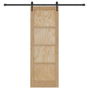 Skydedør ORKDAL 73,5 x 211 cm Massivt fyrretræ Naturfarvet