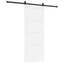 Skydedør ORKDAL 83 x 202 cm Massivt fyrretræ Hvid
