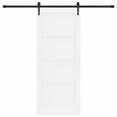 Skydedør ORKDAL 83 x 202 cm Massivt fyrretræ Hvid