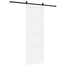Skydedør ORKDAL 83 x 232 cm Massivt fyrretræ Hvid