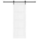 Skydedør ORKDAL 83 x 232 cm Massivt fyrretræ Hvid