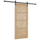 Skydedør ORKDAL 86 x 198,5 cm Massivt fyrretræ Naturfarvet