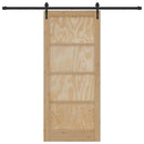 Skydedør ORKDAL 86 x 198,5 cm Massivt fyrretræ Naturfarvet