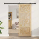 Skydedør ORKDAL 86 x 211 cm Massivt fyrretræ Naturfarvet