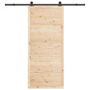 Skydedør Naturfarvet 100 x 208 cm Massivt fyrretræ