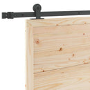 Skydedør Naturfarvet 80 x 208 cm Massivt fyrretræ