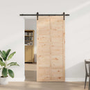 Skydedør Naturfarvet 80 x 208 cm Massivt fyrretræ