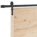 Skydedør Naturfarvet 100 x 208 cm Massivt fyrretræ