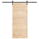 Skydedør Naturfarvet 80 x 208 cm Massivt fyrretræ
