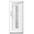Hoveddør 108 x 208 cm PVC Hvid