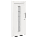 Hoveddør 108 x 208 cm PVC Hvid