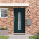Hoveddør 88 x 200 cm PVC Antracit