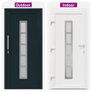 Hoveddør 108 x 208 cm PVC Antracit
