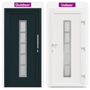 Hoveddør 108 x 208 cm PVC Antracit