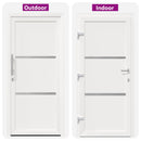 Hoveddør 98 x 200 cm PVC Hvid