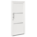 Hoveddør 98 x 208 cm PVC Hvid