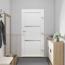 Hoveddør 98 x 200 cm PVC Hvid