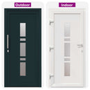 Hoveddør 98 x 200 cm PVC Antracit