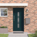 Hoveddør 108 x 208 cm PVC Antracit