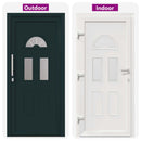 Hoveddør 110 x 210 cm PVC Antracit