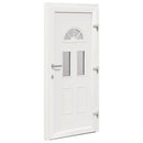 Hoveddør 110 x 210 cm PVC Antracit