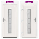 Hoveddør 98 x 200 cm PVC Hvid