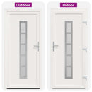 Hoveddør Hvid 108 x 208 cm PVC
