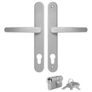 Hoveddør Antracit 88 x 200 cm PVC