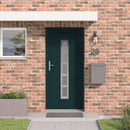 Hoveddør Antracit 98 x 208 cm PVC