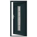 Hoveddør Antracit 98 x 208 cm PVC