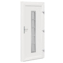 Hoveddør Antracit 98 x 208 cm PVC