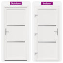Hoveddør Hvid 108 x 208 cm PVC